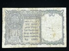 1940 British India Paper Money One Rupee Banknote
