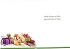 Christmas Greeting Card - Happy Holidays - Puppy Theme 
