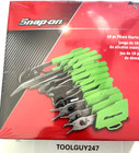 Snap On Tools Pl1000start G 10pc Pliers Starter Set Needle Nose Cutters Crimper 