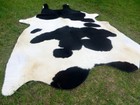 Big   New   Black   White Cowhide Rug Natural Cowhides Cow Hide Skin 6x6 Feet Bs