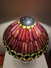 Vintage Tiffany Style Peacock Design Stained Glass Lamp Shade