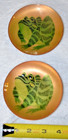 Vintage Enamel Copper Plate 4    Mcm Signed Annemarie Davidson Fused Glass