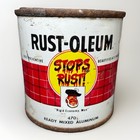 Vintage 60s Rust-oleum Paint Scotty Can Rustoleum 1 2 Pint Ready Mixed Aluminum