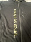 Cirque Du Soleil Men s Full Zip Hoodie Black Gold Graphic Logo Size Xl