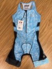 Nwt Womens Sls3 Nebula One Piece Compression Pro Tri Suit Iris Blue Floral Small