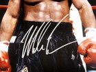 Mike Tyson Signed 16x20 Photo Posing Beckett Bas