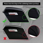 4  Stretched Extended Hard Saddlebag Extensions Fit For 1994-2013 Harley Touring