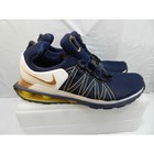 Nike Shox Gravity Sneakers Midnight Navy metallic Gold Ar1999-400 Sz 10 U96k