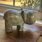 Hand Carved Kissii Soapstone Hippo Made In Kenya 6 25    Long