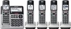 Panasonic Link2cell 5 Cordless Handsets Model Kx-tgf975 S   Silver   Open Box  