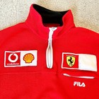 Fila Scuderia Ferrari F1 Team 2002 Season 1 4 Zip Fleece Schumacher Era Size M