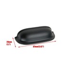 3 5  Drawer Pulls Flat Black Cabinet Cup Pulls Kitchen Hardware Cabinet Handl   