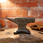 5 x2  Rustic Cast Iron  john Deere 1937  Anvil paperweight   ships Free 