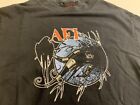 Vintage Vtg Afi Crow Raven Cinder Block T-shirt Size Small Black Band Tee 2003
