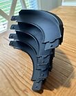 Hot Wheels Compatible 90 Degree High Bank Turns Pack Of 4  black 