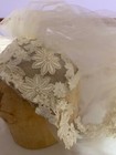 Vtg Wedding Veil With Appliqu   Flowers