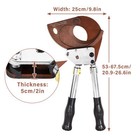 Ratchet Cable Wire Cutter Cut Ratcheting Wire Cutting Hand Tool  Storage Bag New
