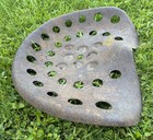 18    Stamped Metal Tractor Seat Rustic Farm Equipment Tool Primitive Old Vintage