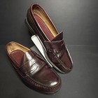 Gh Bass Co  Weejuns Mens Loafers Shoes Burgundy Leather Penny Vintage Size 9 5