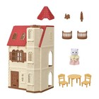 Sylvanian Families Calico Critters Red Roof House With Elevator Dollhouse Epoch