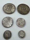Lot 6 Coins 1895-1897 Puerto Rico 1 Peso  40 Centavos  20 Centavos  10 C  5 C