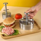 Hamburger Meat Press Patty Maker 304 Stainless Steel Round Non-stick Thickness A