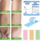 Hair Removal Premium Depilatory Wax Strips  For Leg   Body Waxing Kit With 20pcs