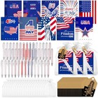 Qeeenar 200 Pcs 4th Of July Party Favors Gift Bulk Sets Include American Flag