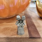 Vintage Pewter Thimble Precious Moments Chapel With Angels On A Cloud 