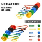  5 Set  1 2 Skid Steer Attachments Flat Face Tractor Hydraulic Coupler Male D   