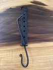 Antique   Vintage Hearth Blacksmith Wrought Iron Folk Art Fireplace Trammel -17 