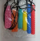 Chew Necklaces For Sensory Kids  8 Pack Chewy Safety Breakaway Necklace Rainbow 