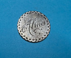 Love Token  1891 Silver Seated Liberty Dime Alma