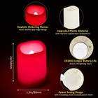 12 Pcs Color Changing Flameless Flickering Votive Candles Timer Remote Control