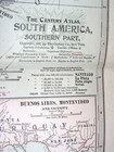 1897 Antique Dated Map Of Argentina Chile Brazil Uruguay Falklands South America