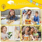 Montessori Toddler Busy Board Wooden Toys For 1-3 Years Old Sensory Toy Led