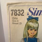 Vintage Simplicity Sewing Pattern Child   s Dress Size 4 Complete 1968 Please Read