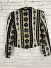 Vintage Show Season Scottsdale Western Jacket Cropped Aztec Leather Usa 10