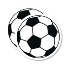 2pcs Soccer Stickers Vinyl Decals  Football Window Sticker For Vehicles   Basic