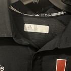 Miami Hurricanes Ncaa Adidas Men s Team Logo Black Full Button Polo Shirt