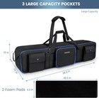 Tripod Carrying Case Bag 50 5   Resistant Light Stand Bag With 2 Removable Pa   
