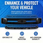 Front Bumper Grille Glossy Black For 2018-2020 Ford F-150 Xl Xlt Jl3z8200ha