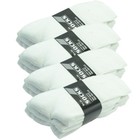 9 Pairs Mens White Sports Athletic Work Crew Cotton Casual Socks Size 9-11 10-13
