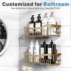 Shower Caddy 2 Pack  Adhesive Organizer For Bathroom Storage  Home Decor  