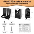41a4373a Safety Sensors With Mounting Brackets  Garage Door Openers Safety Se   