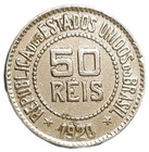1920 Brazil 50 Reis Key Date 106 Years Old Cleaned Coin Low Mintage 72000 Km 517