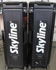 Skyline Tradeshow 10 Ft  Mirage Booth Gray  Carying Cases Convert To Table