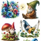 Violette Stickers - Rainbow Gnomes - 1 Sticker Sheet For Scrapbooking   More