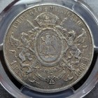 1866 Mo Mexico Maximiliano Peso Pcgs Xf Graded Silver Crown Coin Tooled  h306