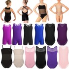 Toddler Girls Gymnastics Leotard Dress Ballet Dance Tutu Skirt Dancewear Costume